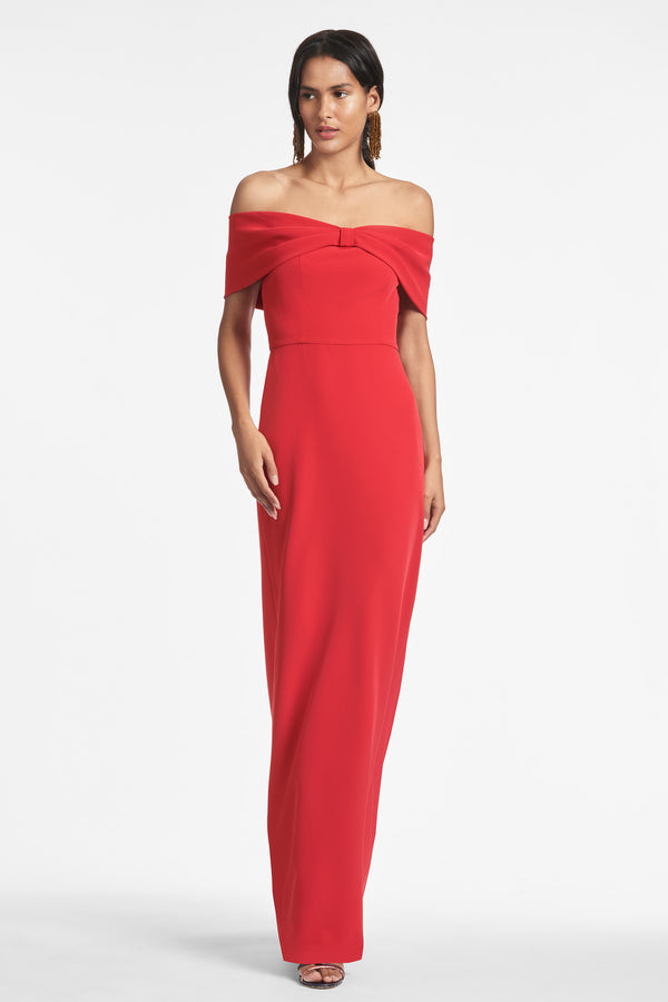 Julia Gown - Vermilion - Final Sale