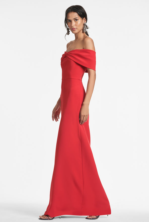 Julia Gown - Vermilion - Final Sale