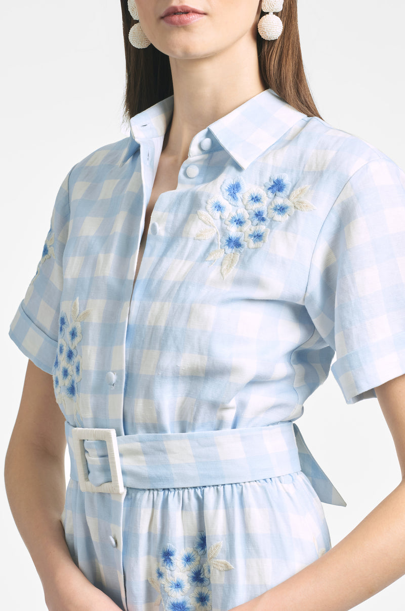 Kathryn Dress - Blue Gingham - Final Sale