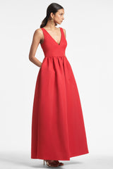 Katrina Gown - Cherry Red - Final Sale