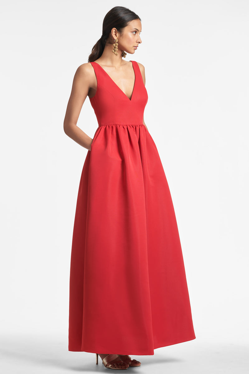 Katrina Gown - Cherry Red - Final Sale