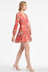 Keira Dress - Coral Venetia Petals - Final Sale