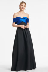 Kelli Gown - Blue/Black - Final Sale