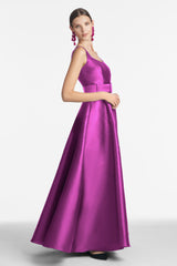 Kruse Gown - Magenta