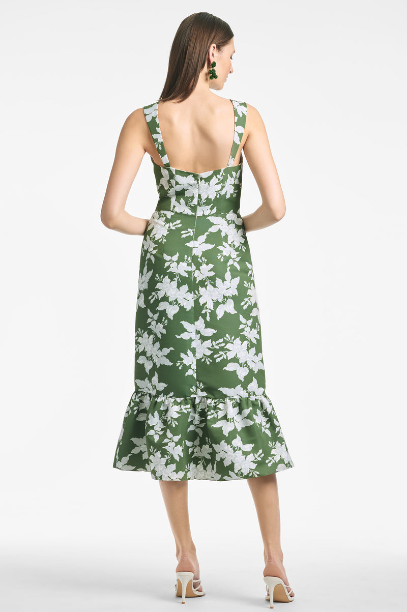 Laura Dress - Green Narcissus - Final Sale