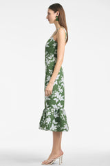 Laura Dress - Green Narcissus - Final Sale