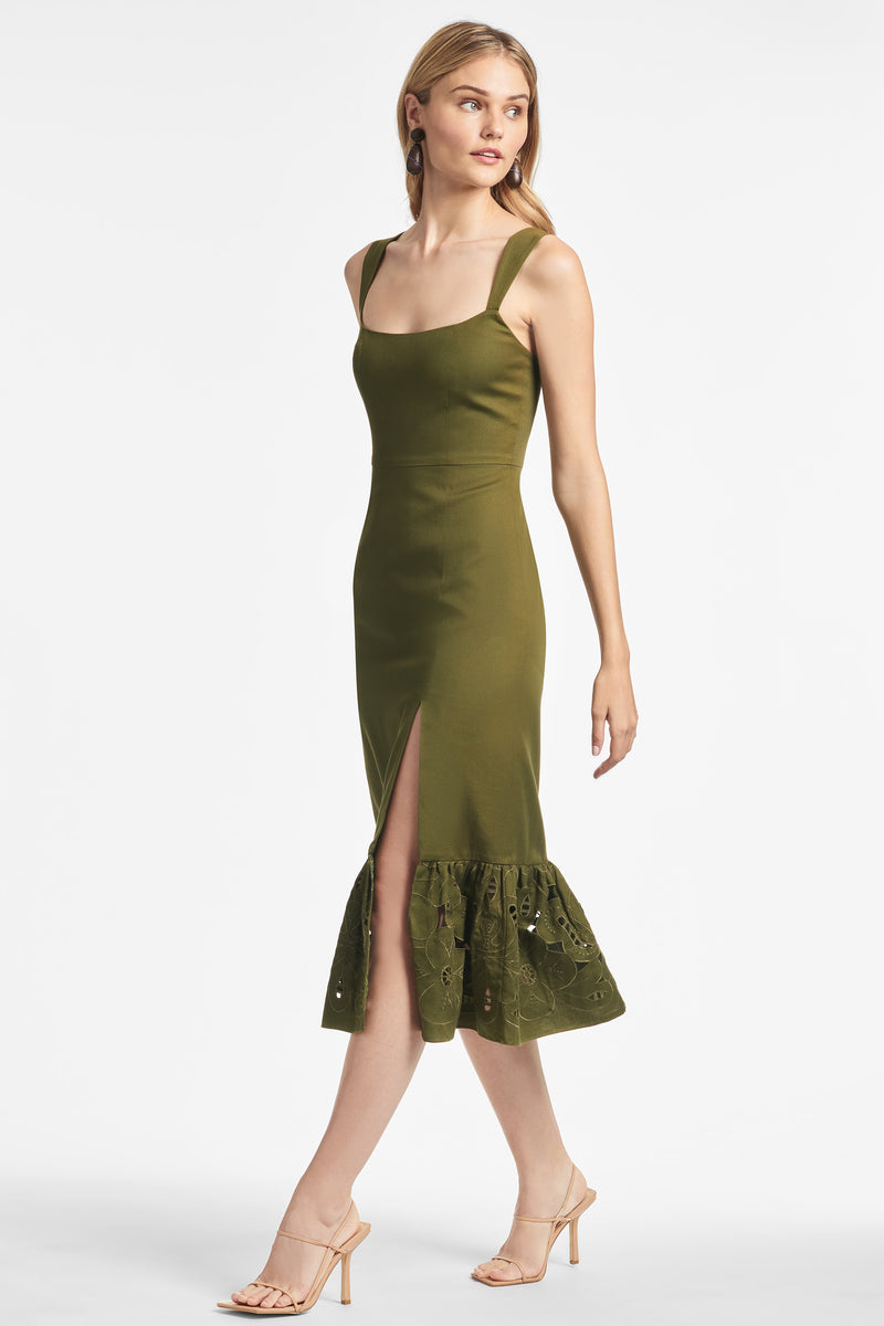 Laura Dress - Olive - Final Sale