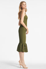 Laura Dress - Olive - Final Sale