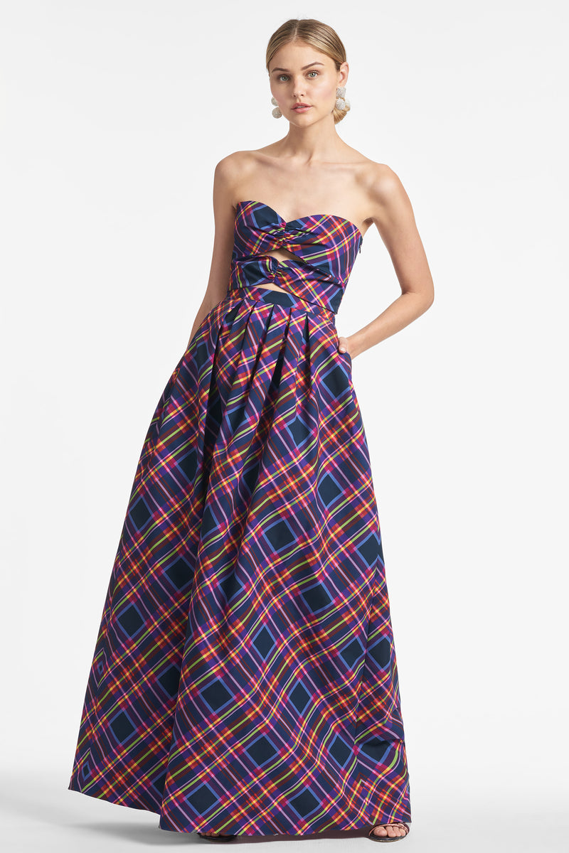 Liza Top - Party Plaid