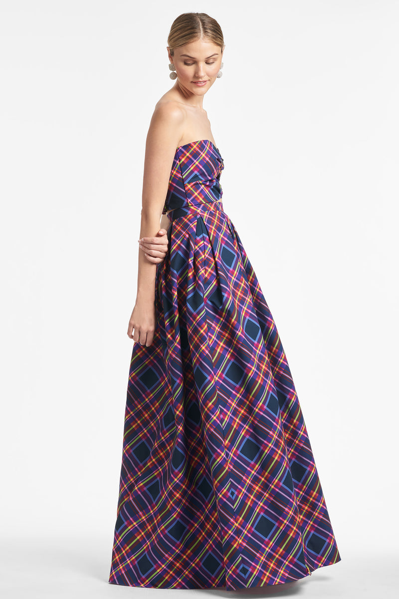Liza Top - Party Plaid
