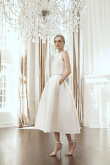 Leighton Skirt - Off White - Mikado