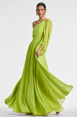 Makayla Gown - Chartreuse