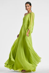 Makayla Gown - Chartreuse