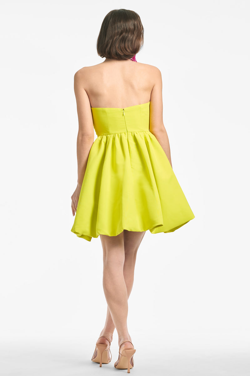 Maura Dress - Chartreuse