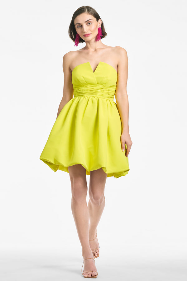 Maura Dress - Chartreuse