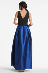 Monica Gown - Black/Blue - Final Sale