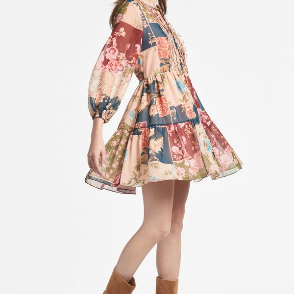 Forever unique floral open back clearance mini dress