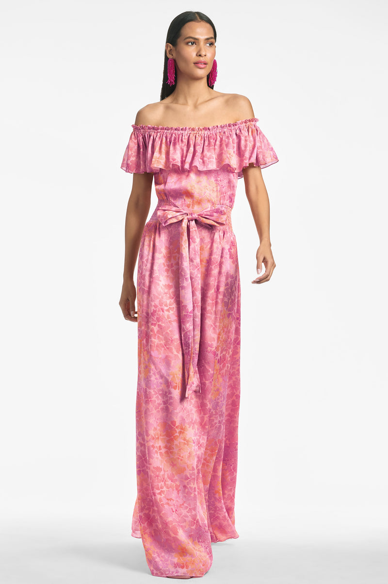 Nikki Dress - Pastel Sunset Hydrangea