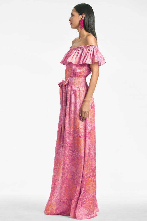Nikki Dress - Pastel Sunset Hydrangea