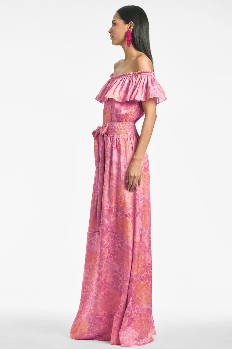 Nikki Dress - Pastel Sunset Hydrangea