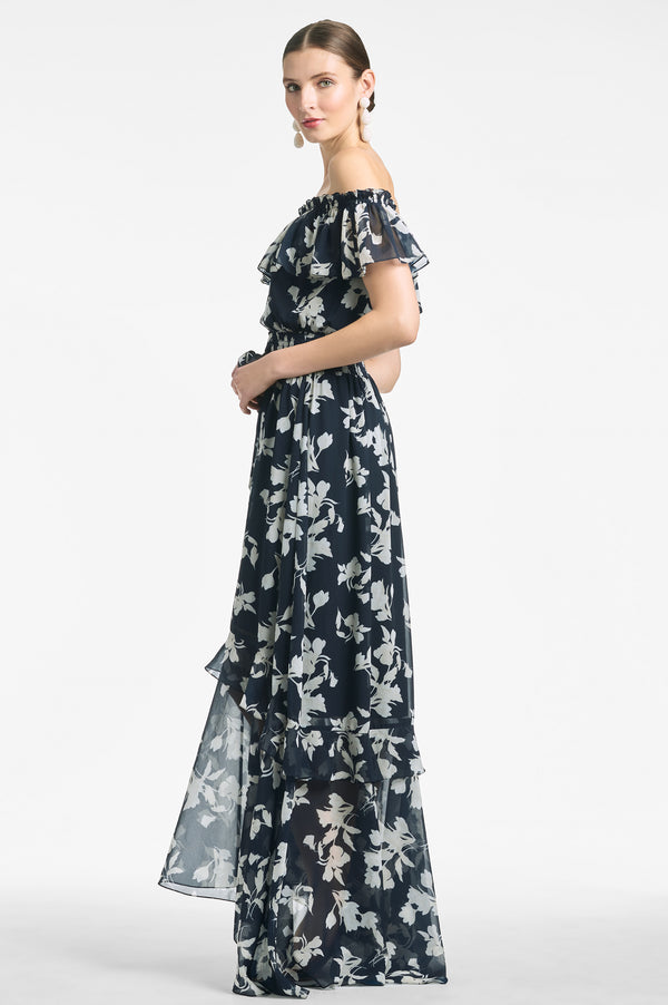 Riley Dress - Navy Venetia Petal - Final Sale