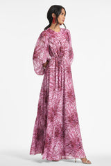Bianca Gown - Carnation Pink Bouquet Multi - Final Sale