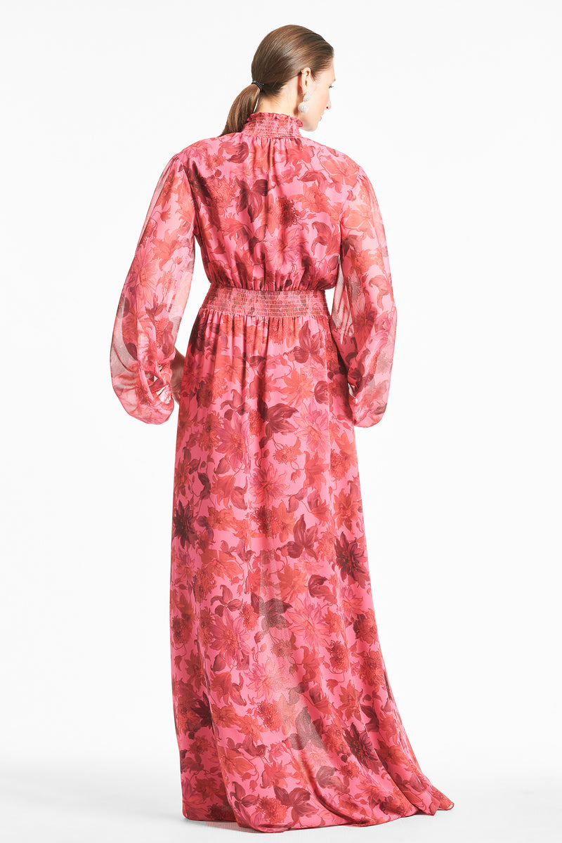 Ronit Gown - Sunset Pink Dalia Multi - Final Sale