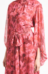 Ronit Gown - Sunset Pink Dalia Multi - Final Sale
