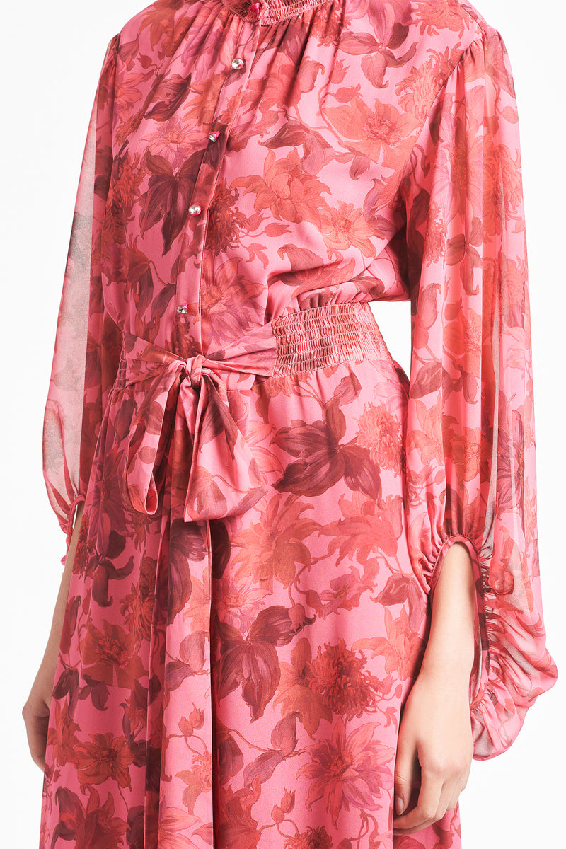 Ronit Gown - Sunset Pink Dalia Multi