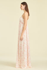 Jessica Gown - Rouge Rose Watercolor - Final Sale