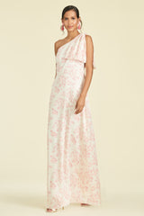 Chelsea Gown - Rouge Rose Watercolor