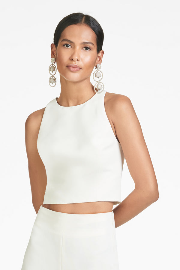 Lexie Top - Ivory - Faille