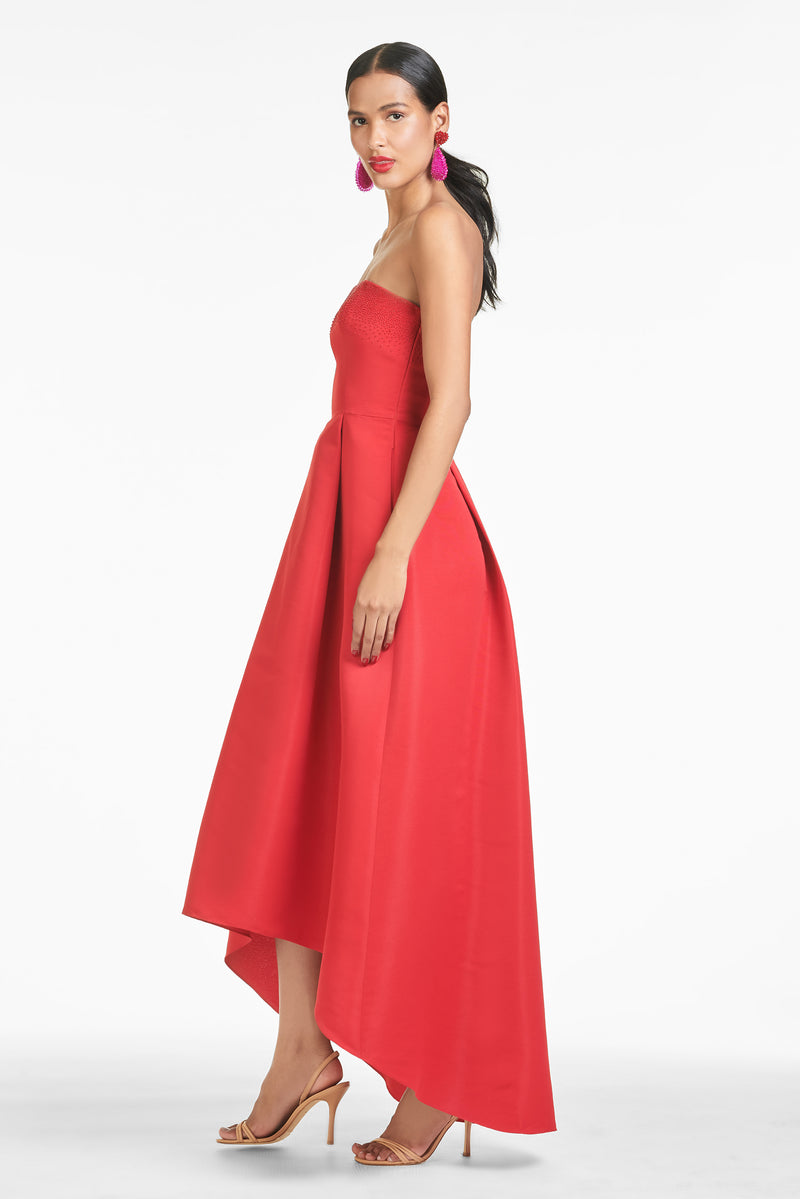 Blake Gown - Cherry Red - Final Sale