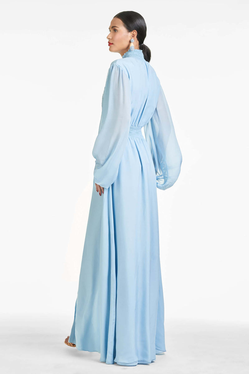 Beatrix Gown - Chambray Blue