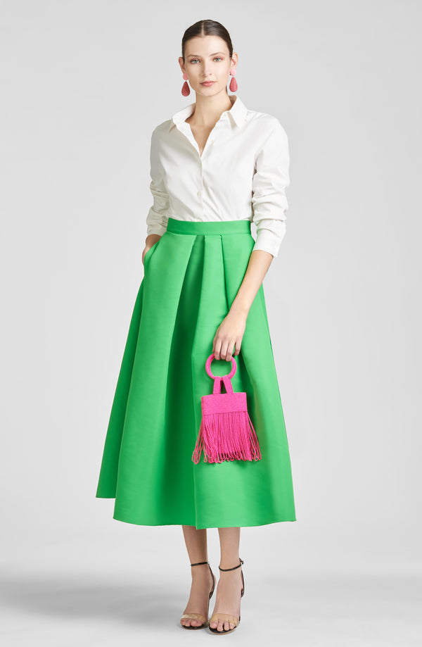 Leighton Skirt - Kelly Green - Final Sale