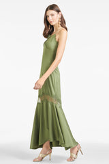 Candace Dress - Moss Green - Final Sale