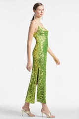 Sequin Sanza Dress - Chartreuse - Final Sale