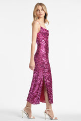 Sequin Sanza Dress - Hot Pink - Final Sale