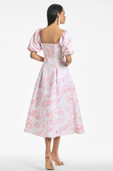 Shannon Dress - Blush Watercolor Floral