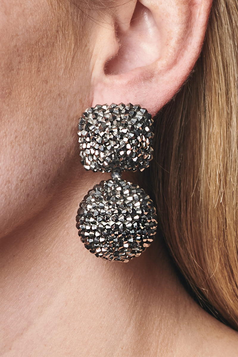 Lydia Earrings - Metallic Beads