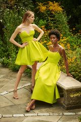 Maura Dress - Chartreuse