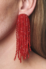 Fountain Earrings - Faceted Beads