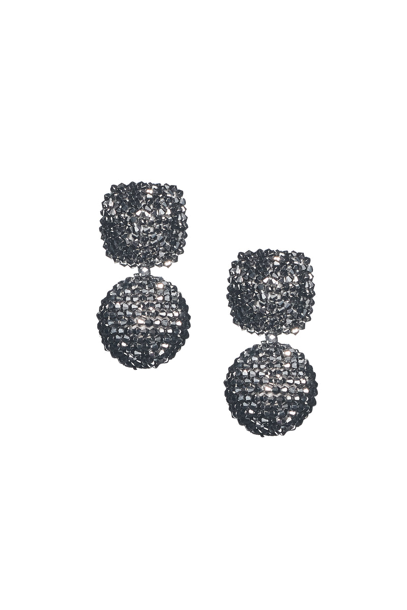 Lydia Earrings - Metallic Beads