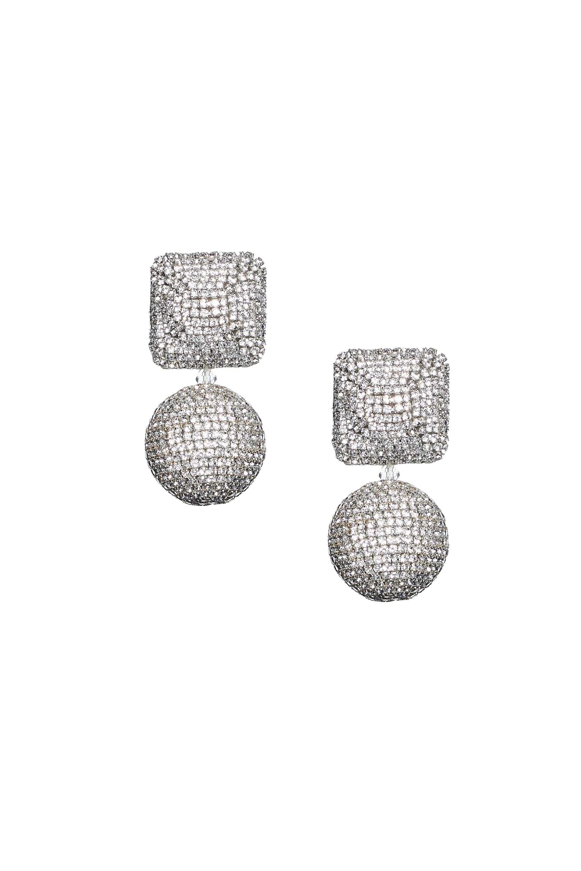 Lydia Earrings - Clear Crystals