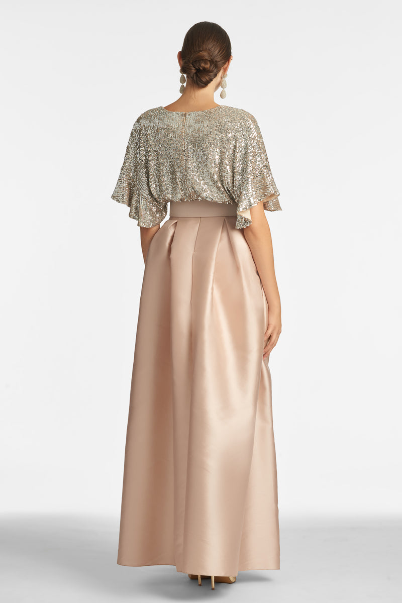 Simone Gown - Silver Peony