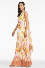Tori Dress - Pink/Yellow Floral - Final Sale