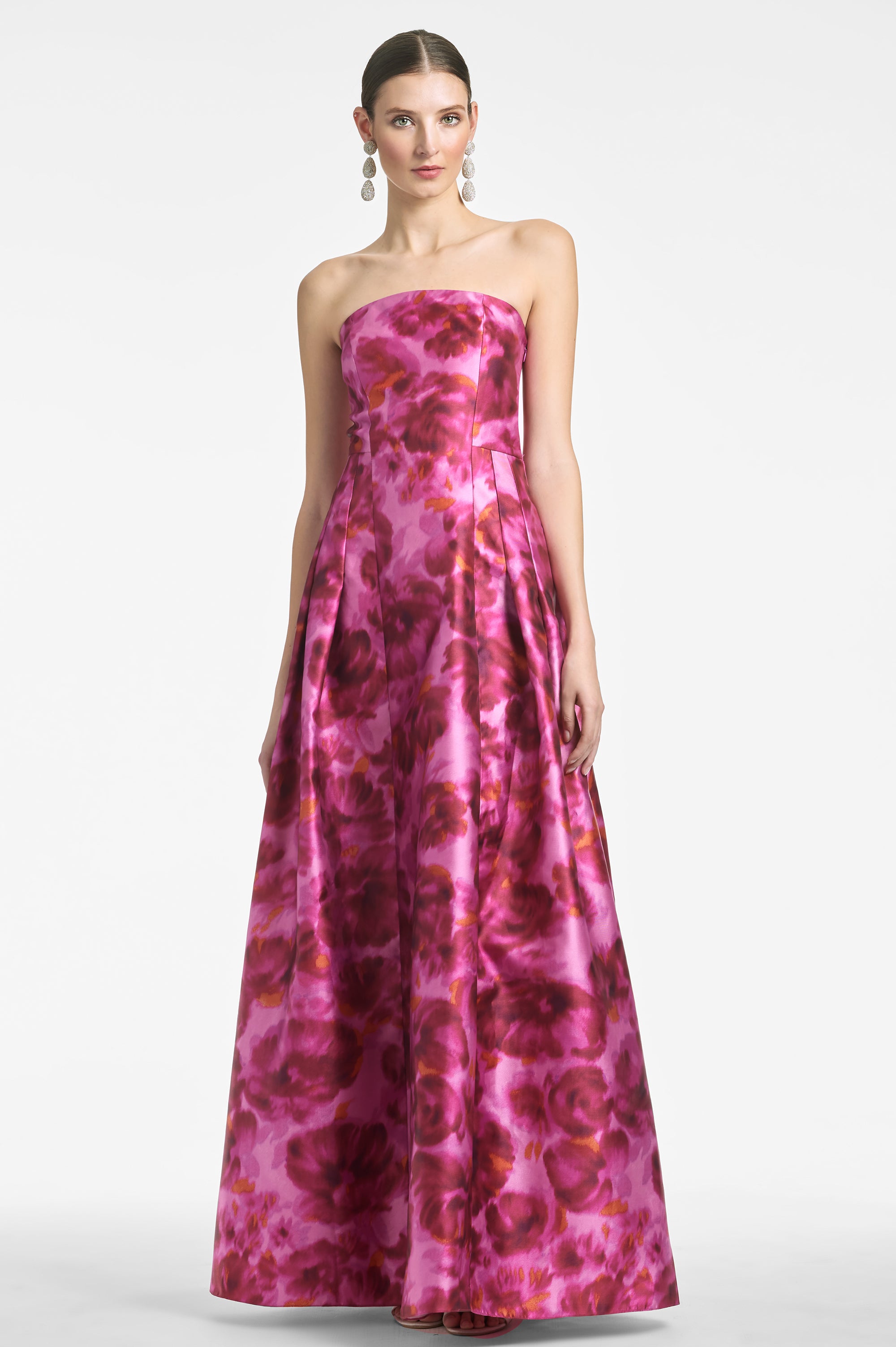 Zofia Gown - French Pink Watercolor - Final Sale