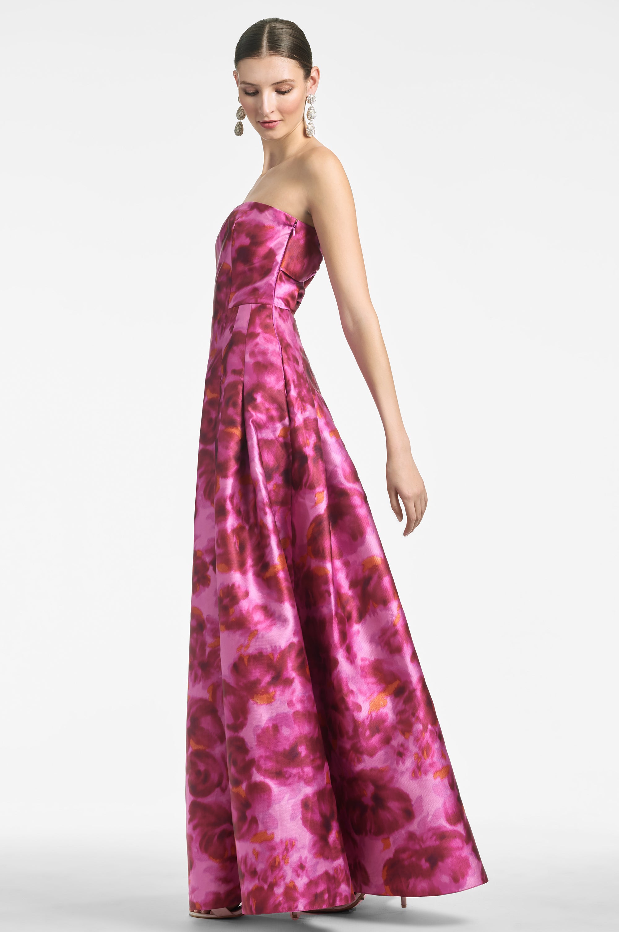 Zofia Gown - French Pink Watercolor - Final Sale